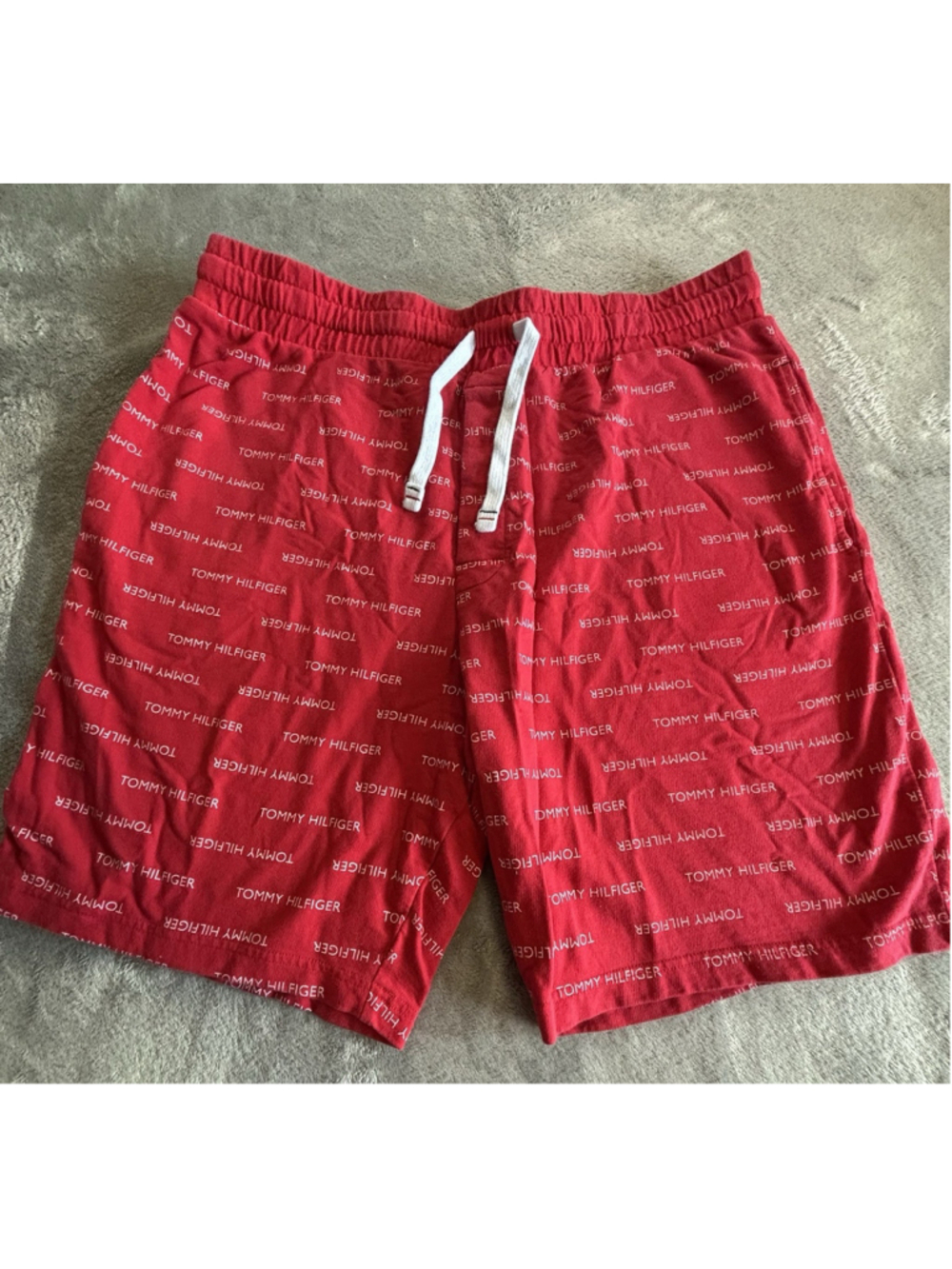 Mens Tommy Hilfiger Shorts Modern Essentials Logo Print Shorts NEW Large